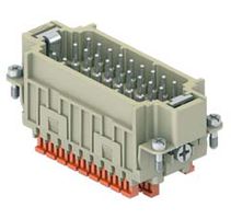 Inserts mâles  27pôles 10A/400V - par lame de pression, Num. 28-54