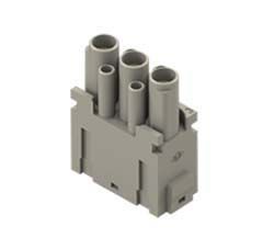 MIXO Buchseneinsatz - Crimp, 3pol (40A/830V)+ 4pol (10A/830V)