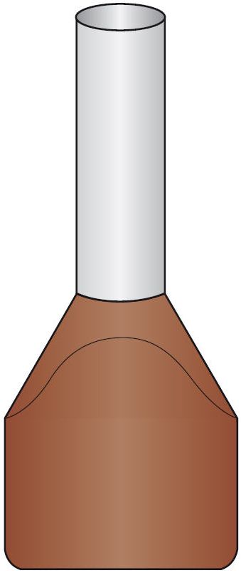 ZWILLINGSADERENDHÜLSE 2X10 BR