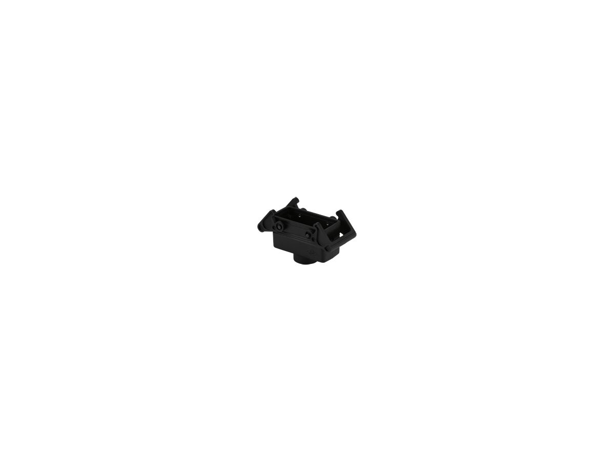 Kupplungsgehäuse hoch mit 2 Bügel gerade - M32, 77x27mm, schwarz LS