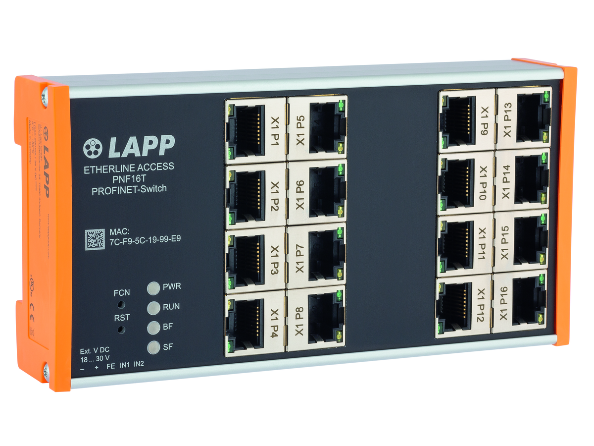 ETHERLINE®ACCESS Profinet Switch - 16xRJ45 Managed kompakte Bauform