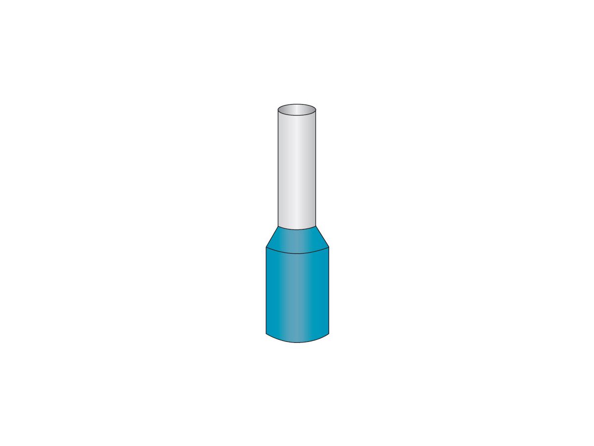 Embouts de fils 0.34 mm² turquoise 12mm