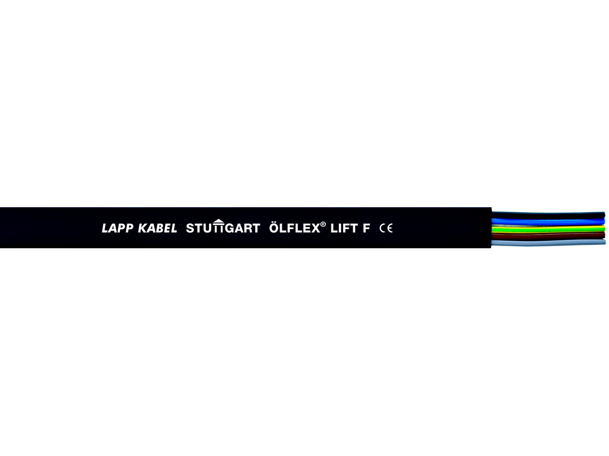 ÖLFLEX LIFT T 4G 6,00mm² - Aussenmasse: 24,0 x 7,3mm