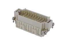 Inserts mâles  27pôles 10A/400V - par lame de pression, Num 28-54