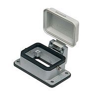 Embases encastrées avec 2 pivots - 44x27mm, et couvercle en plastique