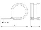 Halteschiene für SWL-Clip - VE 4Stk à 500mm