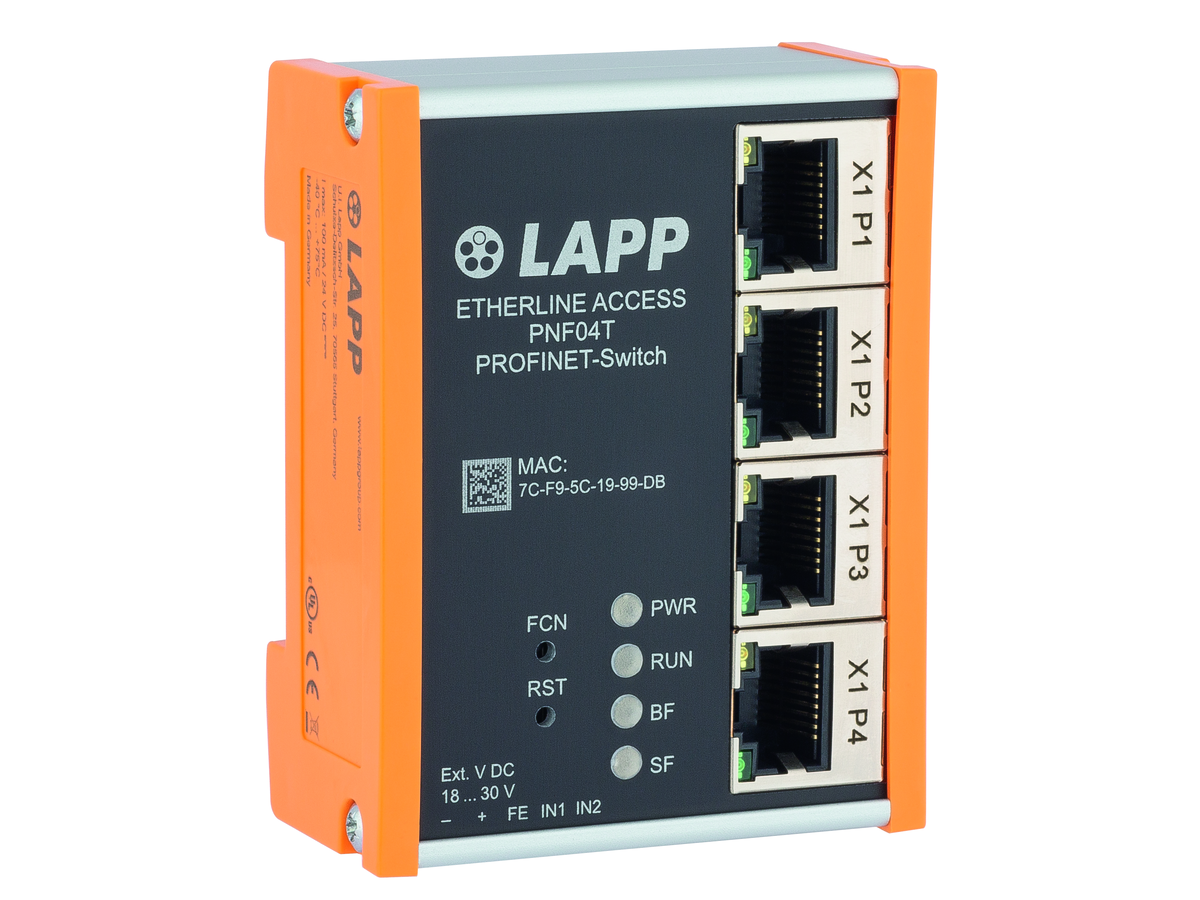 ETHERLINE®ACCESS Profinet Switch - 4xRJ45 Managed conception compacte