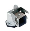 Embases coudées avec 1 levier - sans sortie, 21x21mm